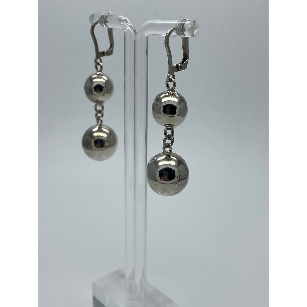 Sterling Silver Ball Earrings, Drop Earrings, Dangle Earrings, Gift For Her